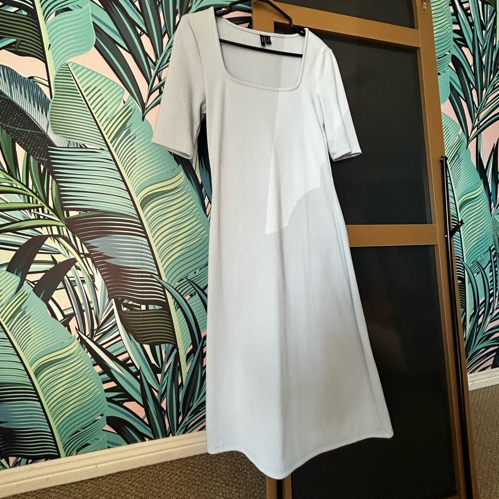 Vero Moda light blue midi dress